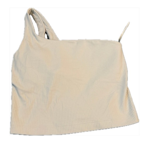 Cream Ribbed Tank Top - Picture 2 of 2